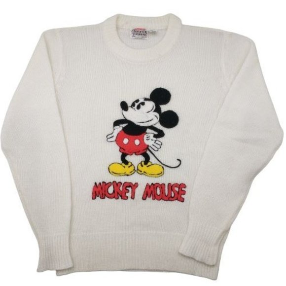 Disney Other - Vintage Retro Disney Mickey Mouse Knit Sweater Character Fashions Medium